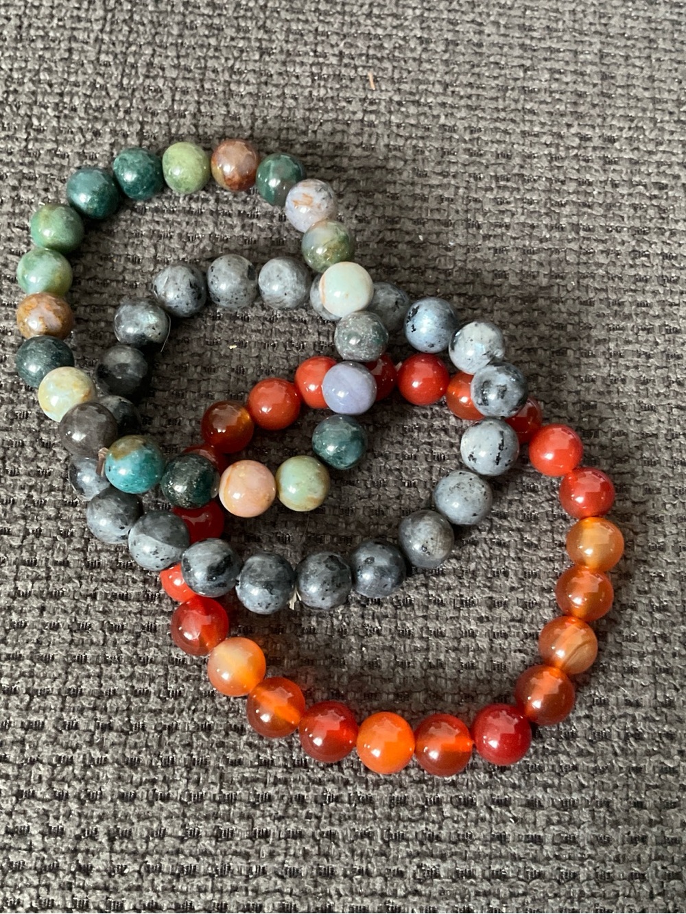 3 Natural Stone Bracelets